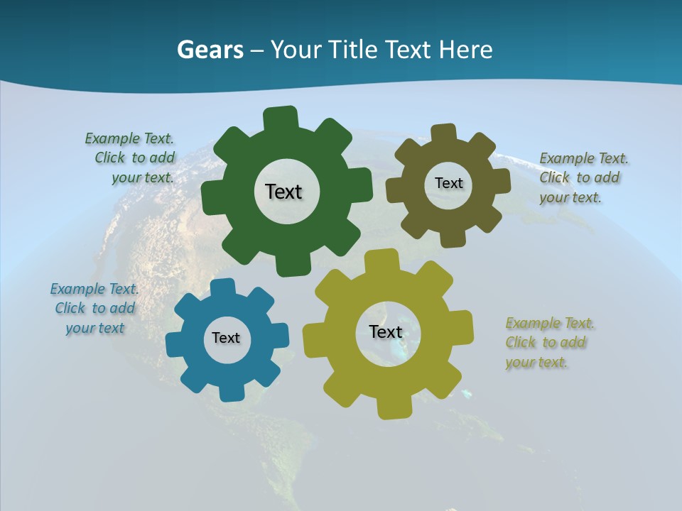 Flight Globe Elevation PowerPoint Template