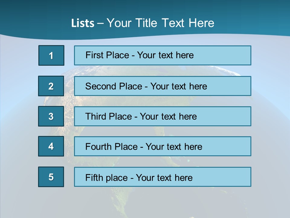 Flight Globe Elevation PowerPoint Template
