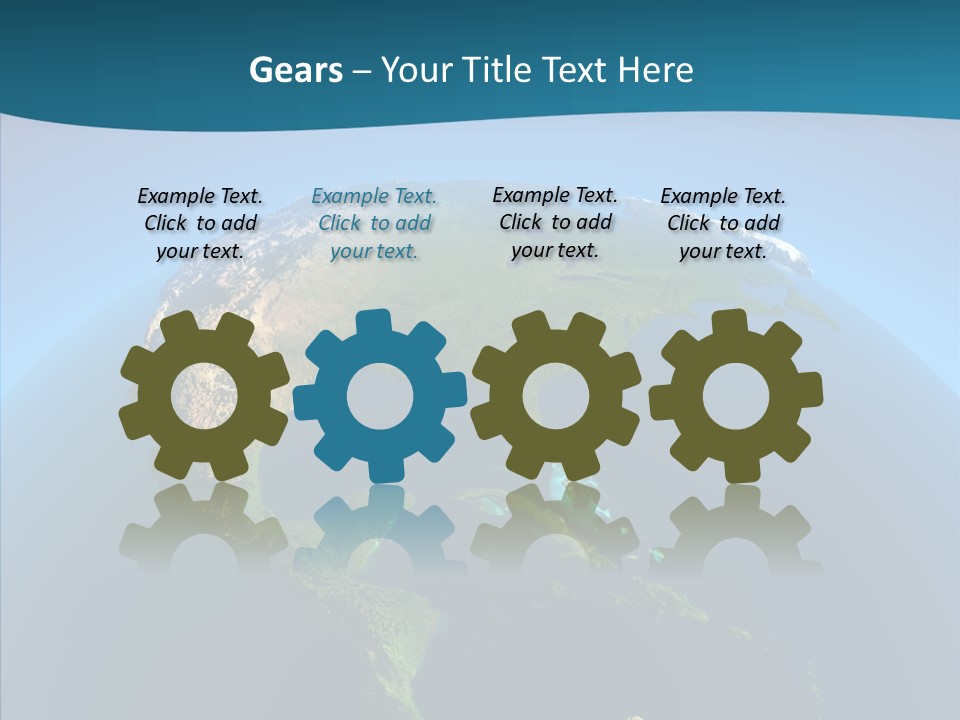 Flight Globe Elevation PowerPoint Template