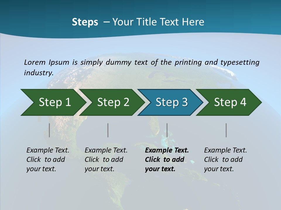 Flight Globe Elevation PowerPoint Template