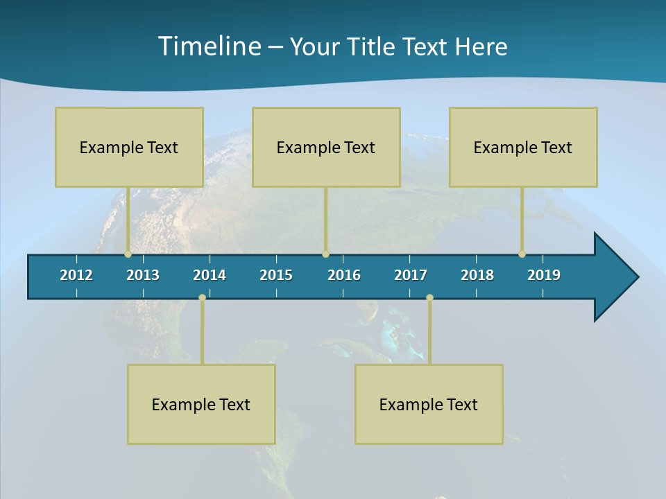 Flight Globe Elevation PowerPoint Template