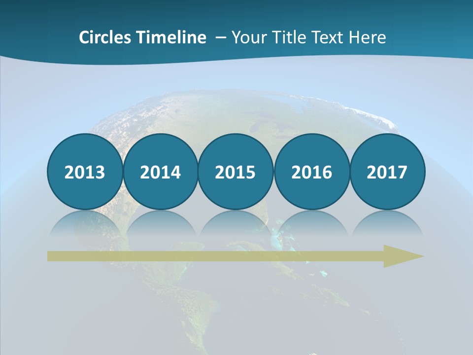 Flight Globe Elevation PowerPoint Template