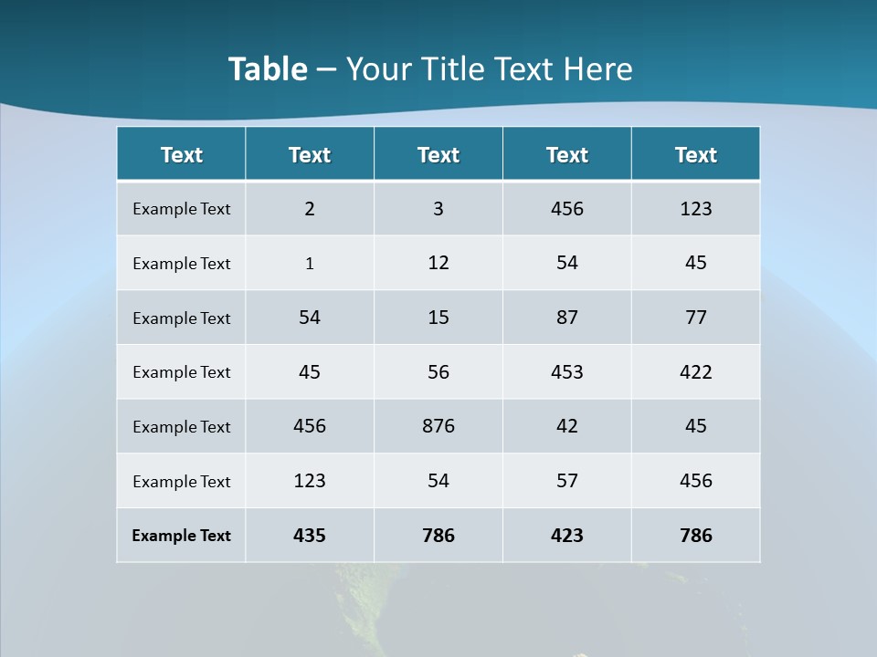 Flight Globe Elevation PowerPoint Template