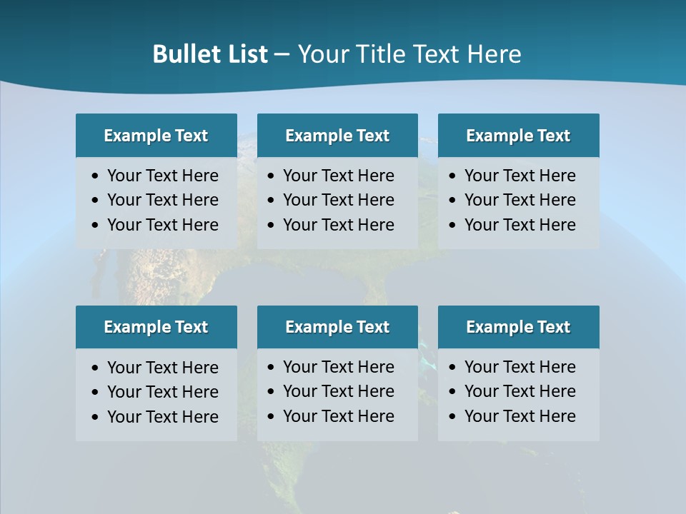 Flight Globe Elevation PowerPoint Template