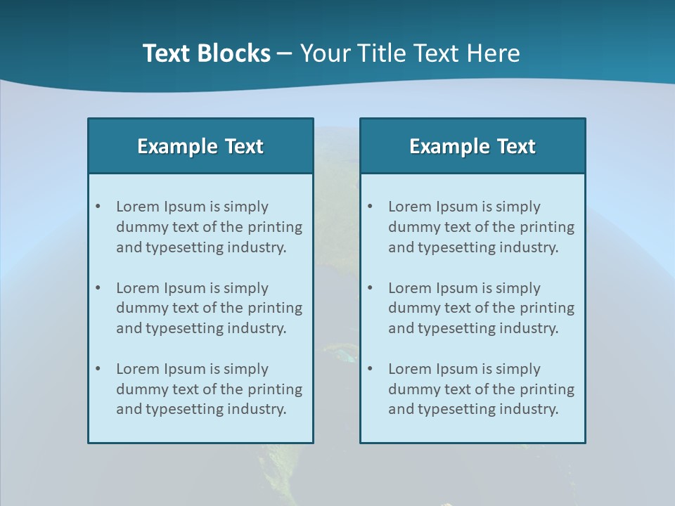 Flight Globe Elevation PowerPoint Template