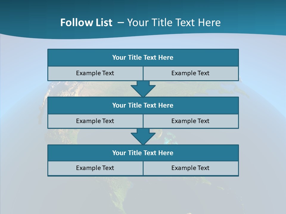 Flight Globe Elevation PowerPoint Template