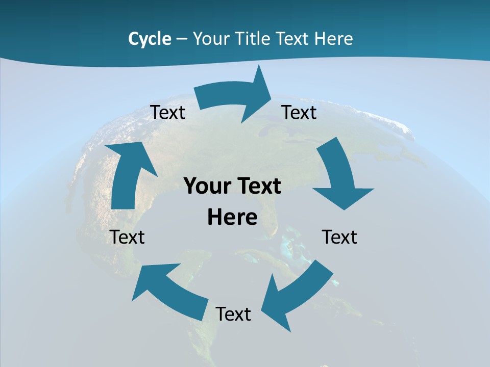 Flight Globe Elevation PowerPoint Template