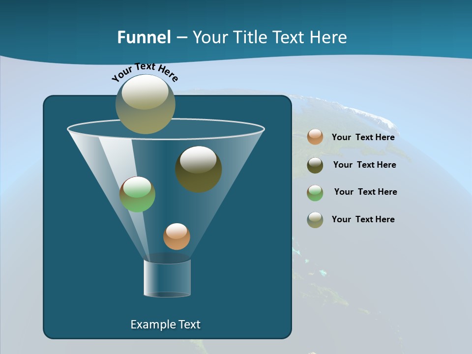 Flight Globe Elevation PowerPoint Template