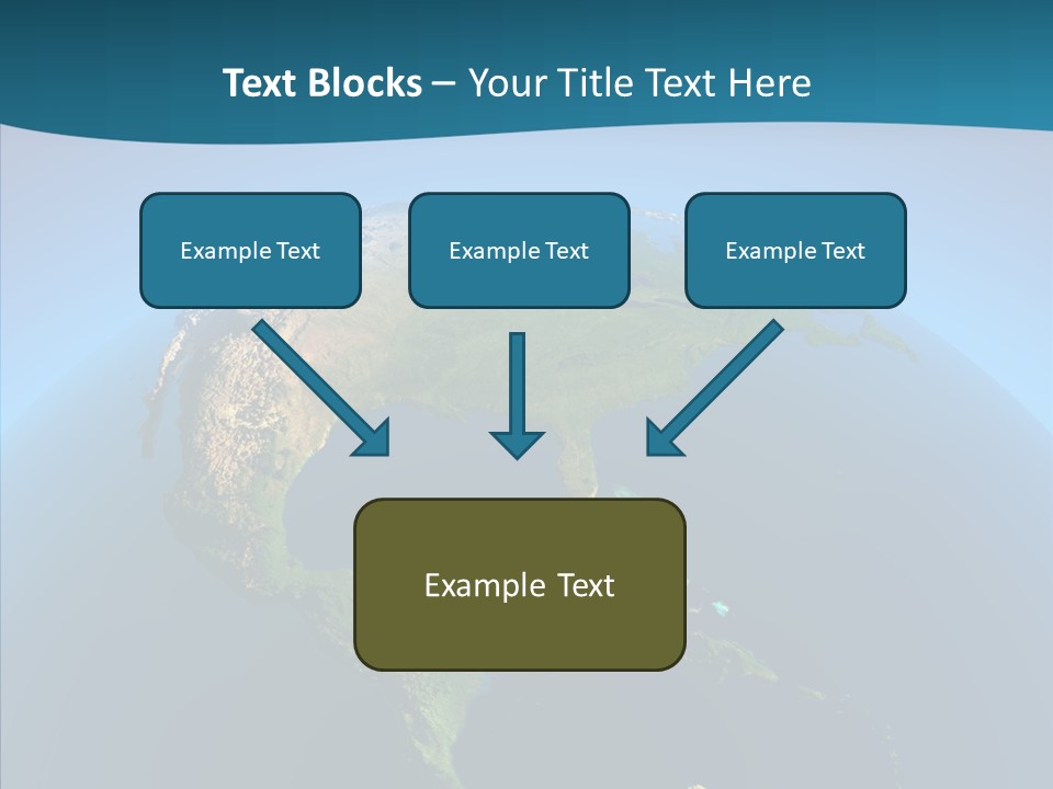 Flight Globe Elevation PowerPoint Template