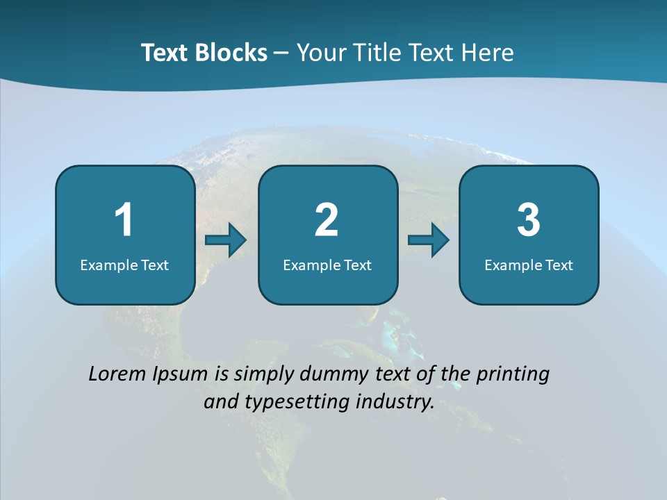 Flight Globe Elevation PowerPoint Template