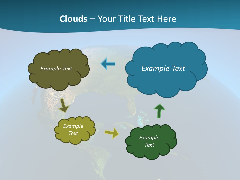 Flight Globe Elevation PowerPoint Template