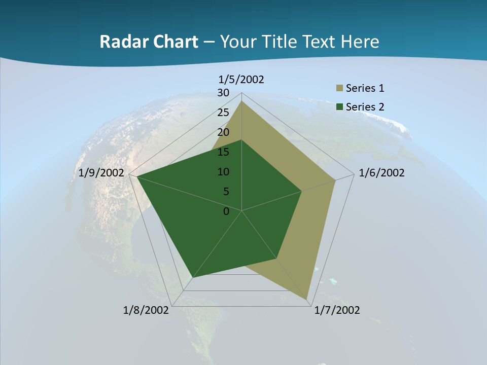 Flight Globe Elevation PowerPoint Template