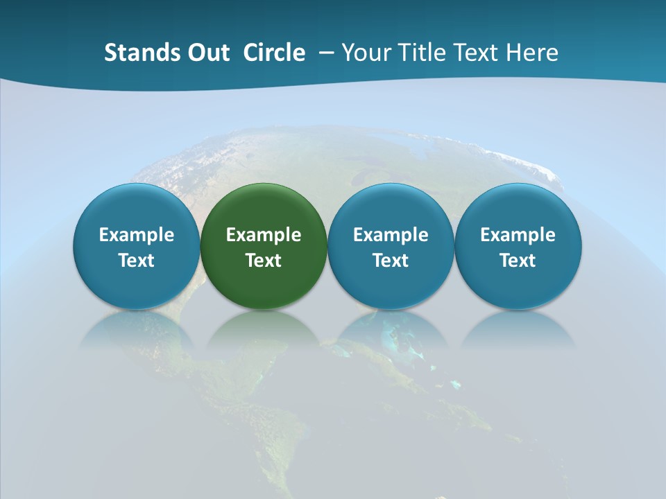 Flight Globe Elevation PowerPoint Template