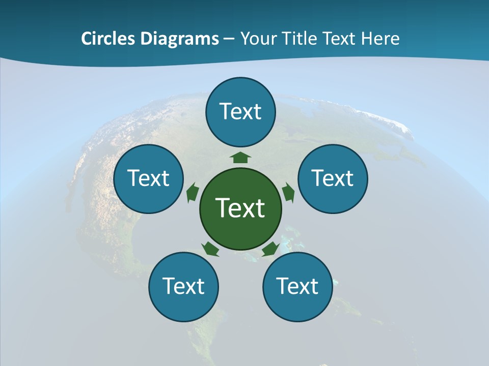 Flight Globe Elevation PowerPoint Template