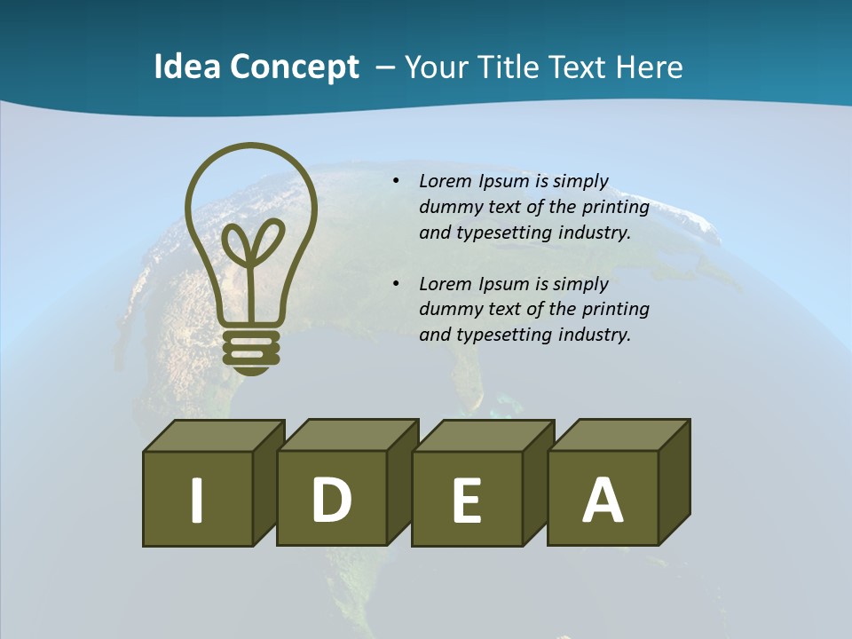 Flight Globe Elevation PowerPoint Template