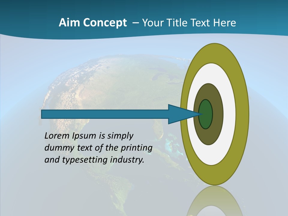 Flight Globe Elevation PowerPoint Template