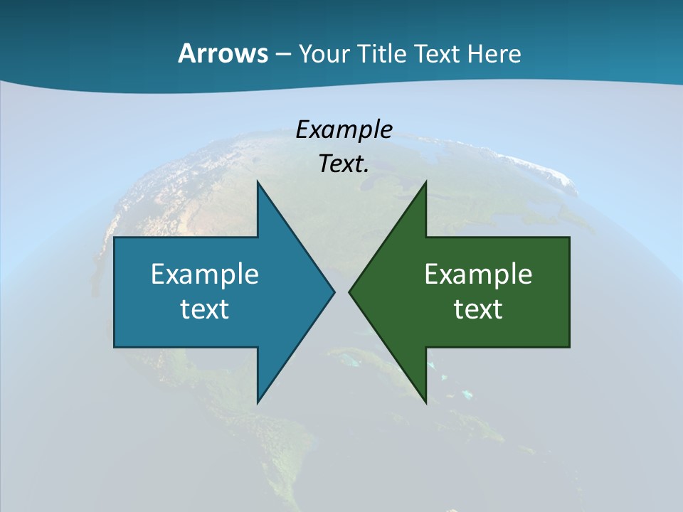Flight Globe Elevation PowerPoint Template