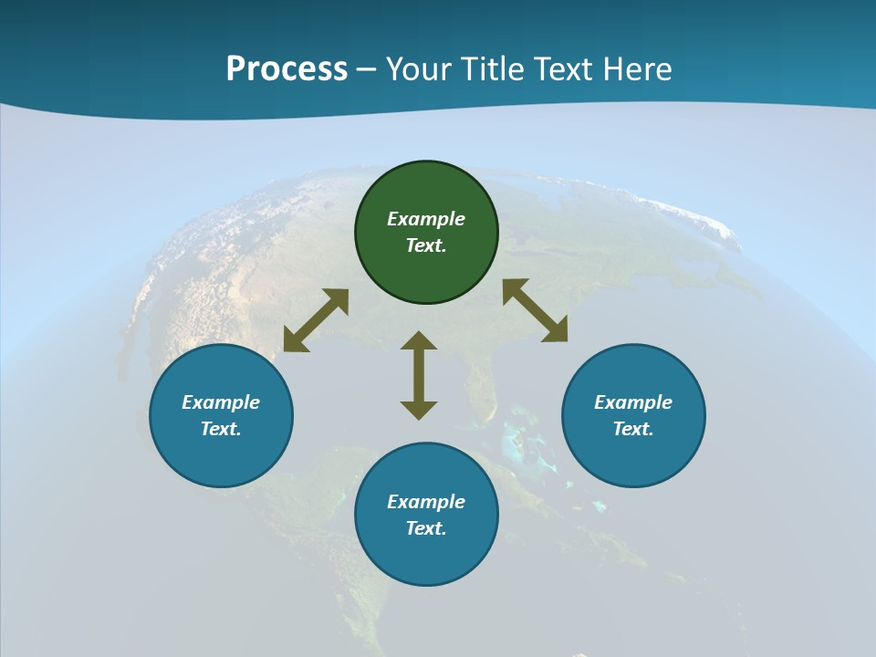 Flight Globe Elevation PowerPoint Template