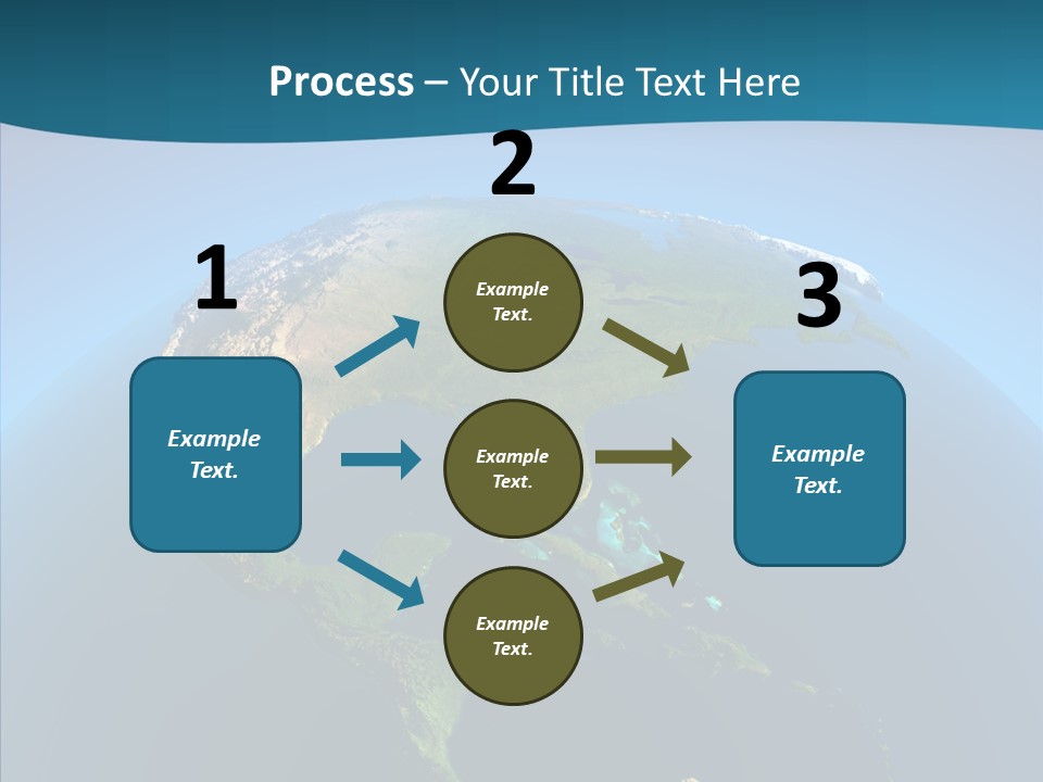 Flight Globe Elevation PowerPoint Template