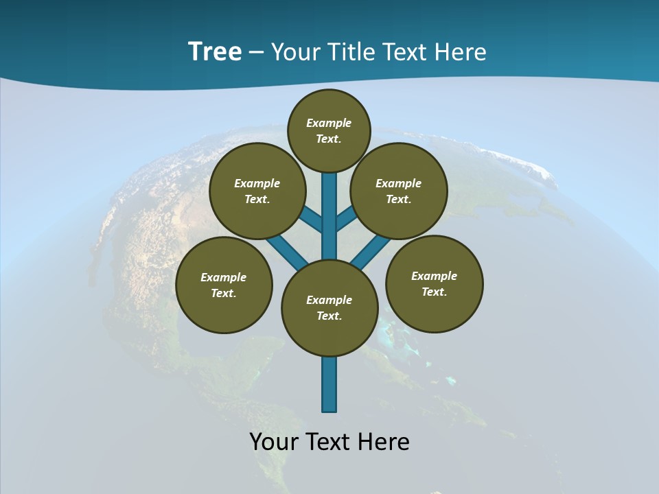 Flight Globe Elevation PowerPoint Template