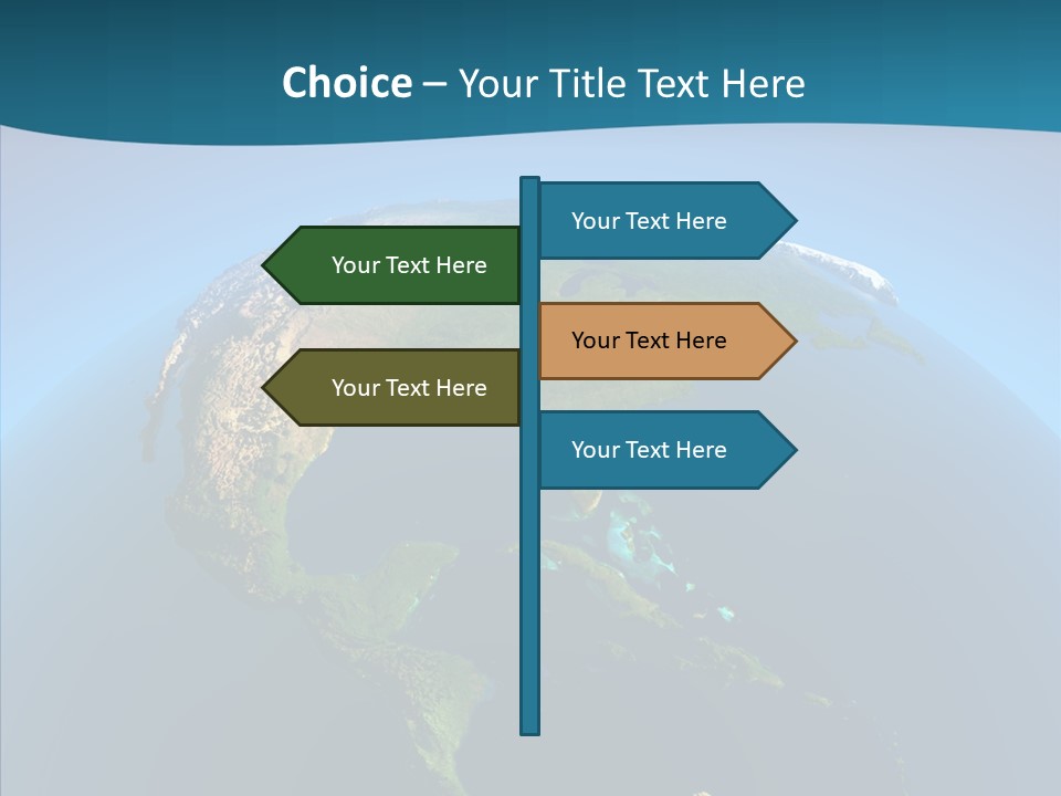 Flight Globe Elevation PowerPoint Template