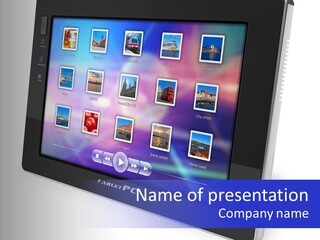 Digital Wireless Player PowerPoint Template