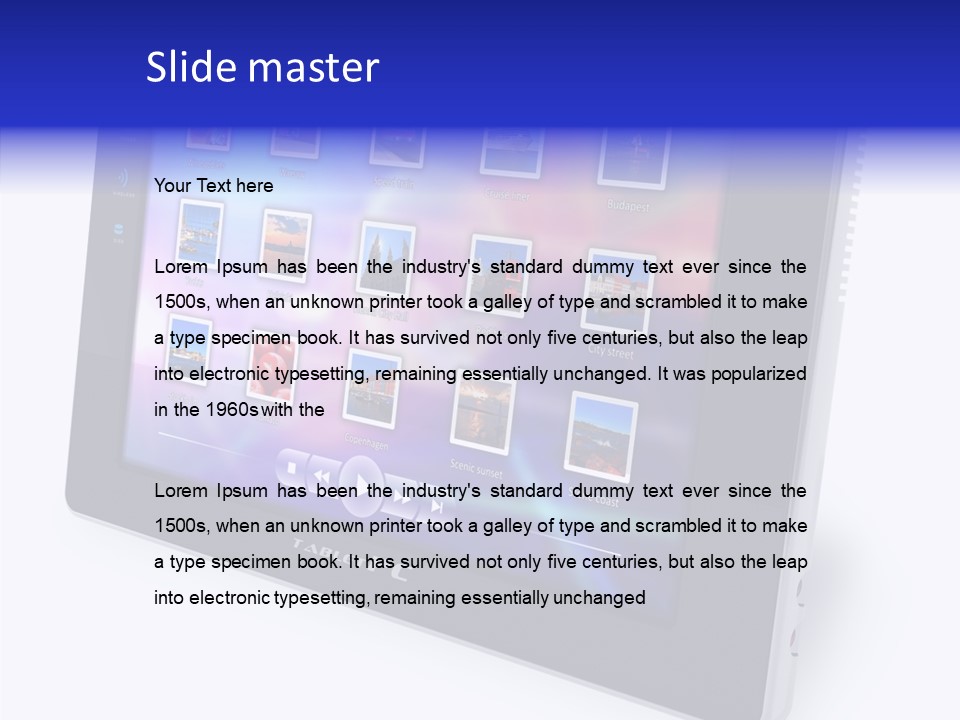 Digital Wireless Player PowerPoint Template