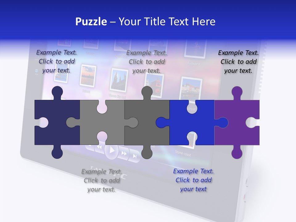 Digital Wireless Player PowerPoint Template