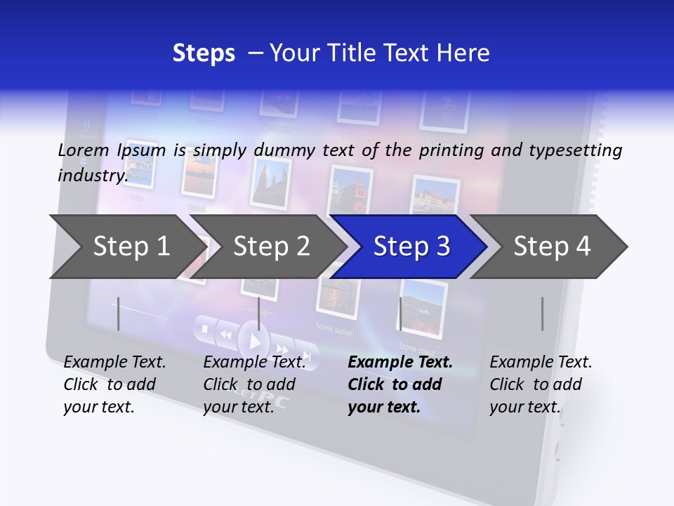 Digital Wireless Player PowerPoint Template
