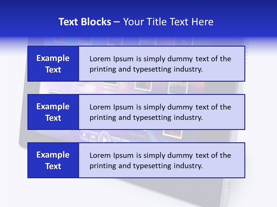 Digital Wireless Player PowerPoint Template
