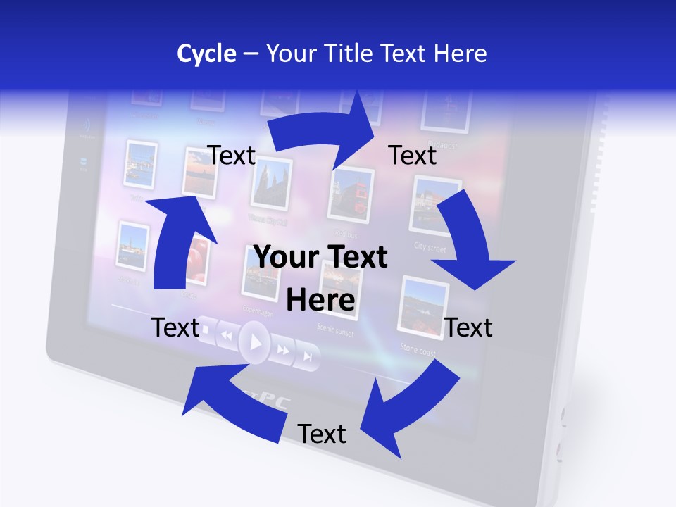 Digital Wireless Player PowerPoint Template