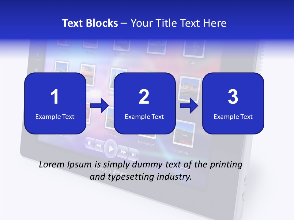 Digital Wireless Player PowerPoint Template