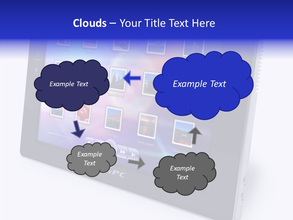 Digital Wireless Player PowerPoint Template