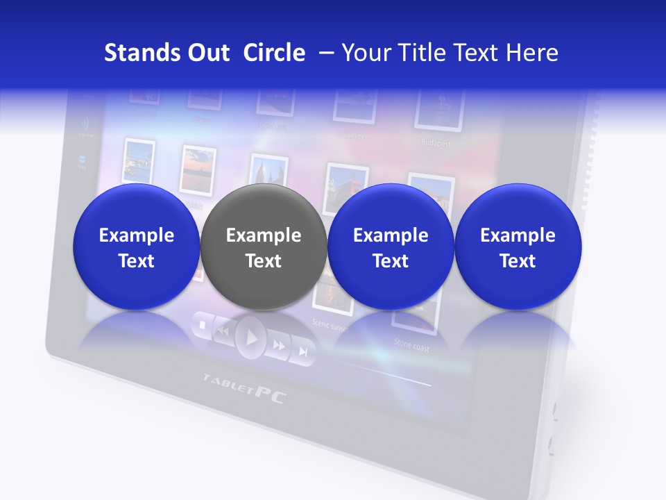 Digital Wireless Player PowerPoint Template