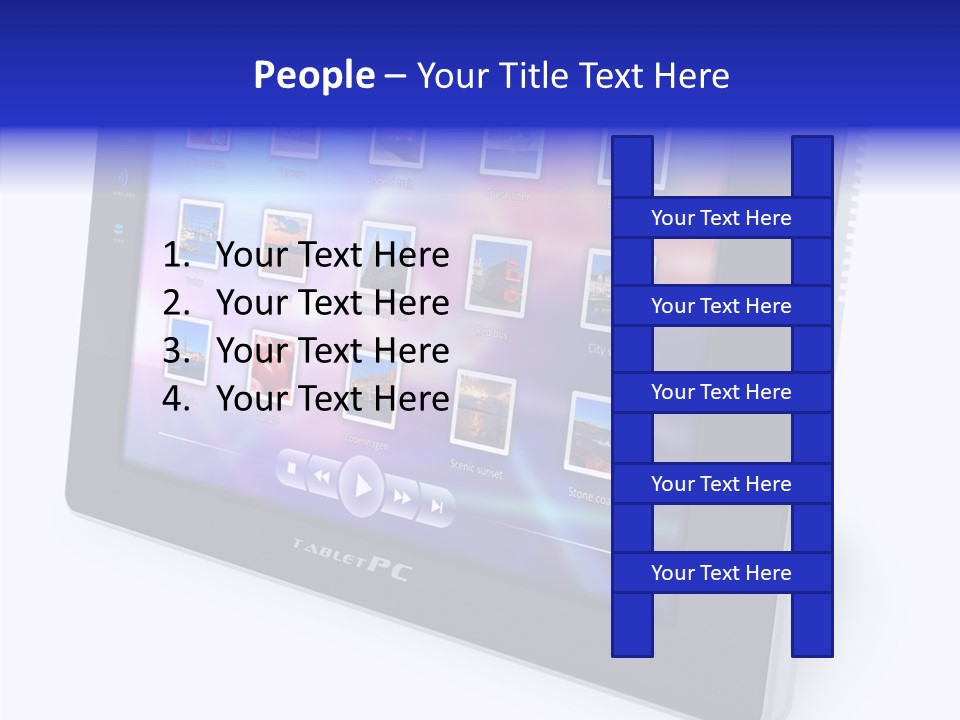 Digital Wireless Player PowerPoint Template