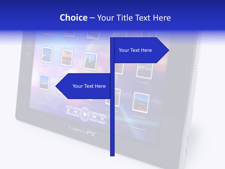 Digital Wireless Player PowerPoint Template