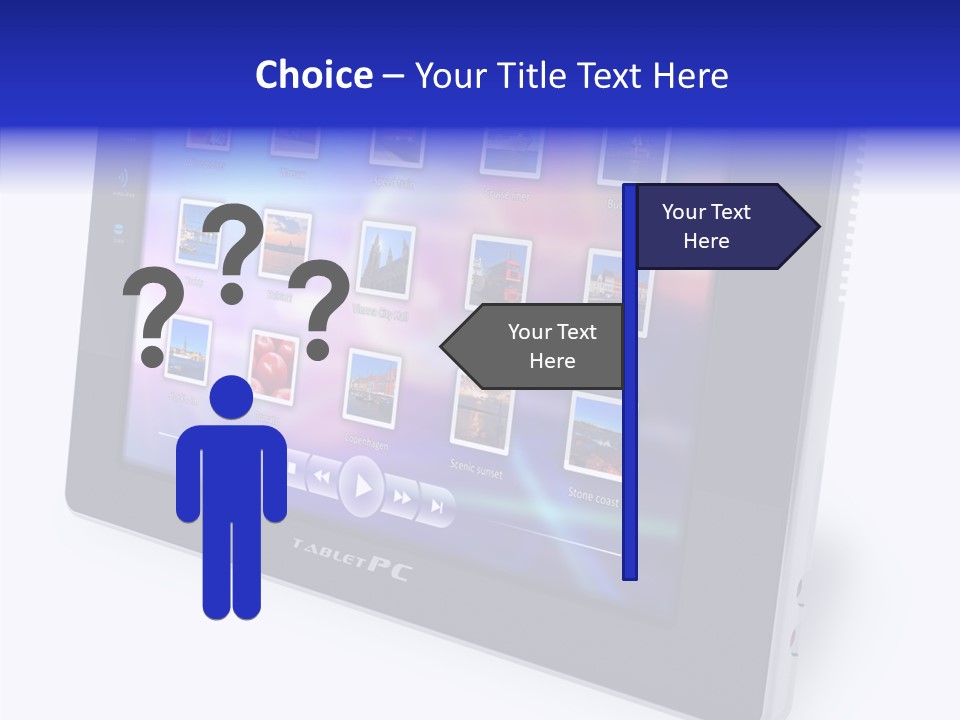 Digital Wireless Player PowerPoint Template