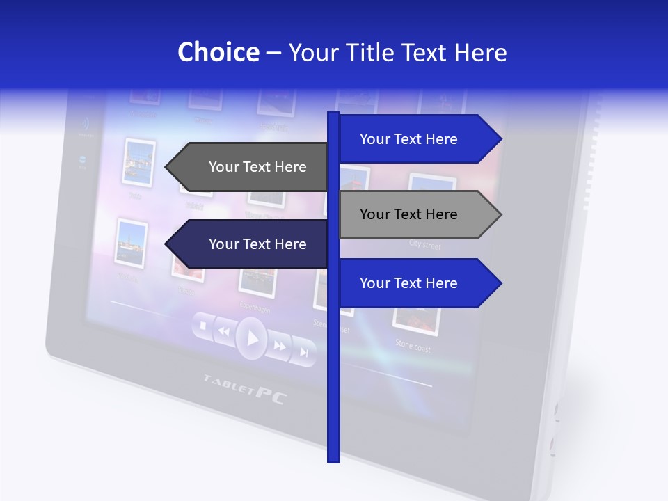 Digital Wireless Player PowerPoint Template