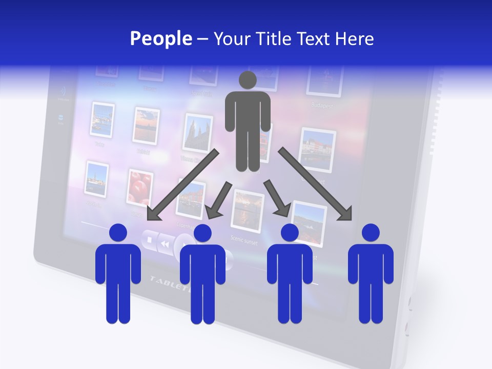 Digital Wireless Player PowerPoint Template