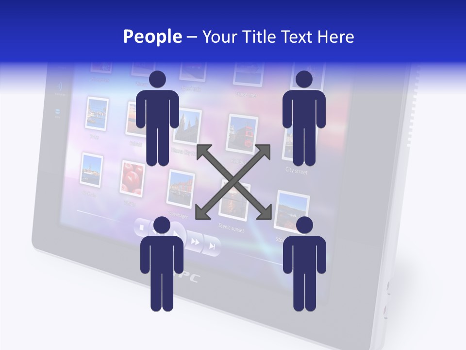 Digital Wireless Player PowerPoint Template