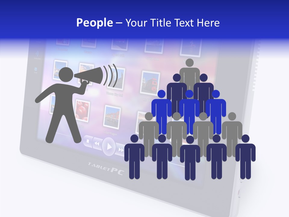 Digital Wireless Player PowerPoint Template