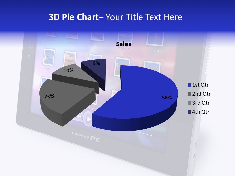 Digital Wireless Player PowerPoint Template