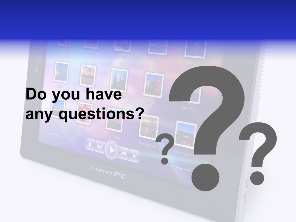 Digital Wireless Player PowerPoint Template