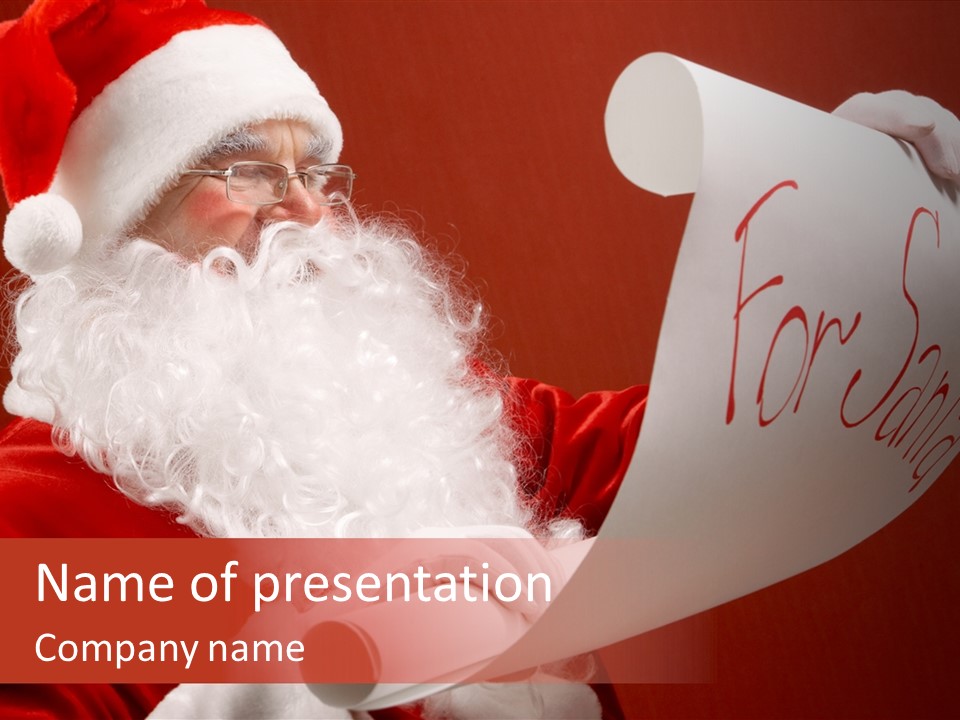 Celebration Person Claus PowerPoint Template