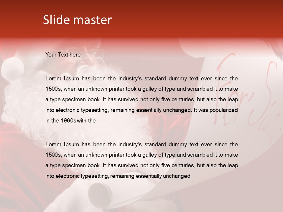 Celebration Person Claus PowerPoint Template