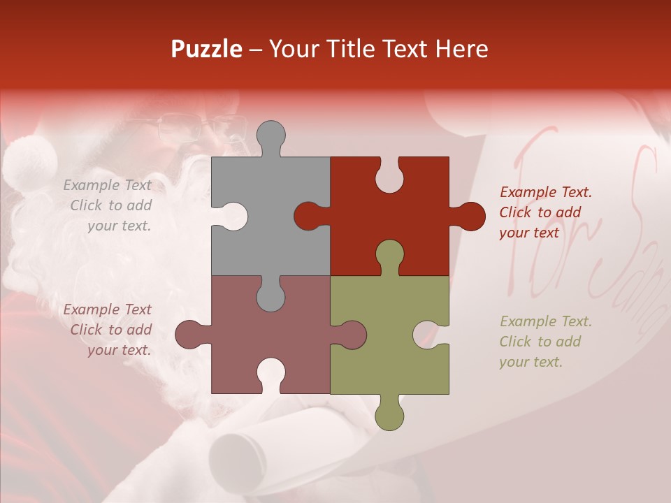 Celebration Person Claus PowerPoint Template