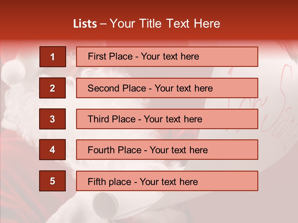 Celebration Person Claus PowerPoint Template
