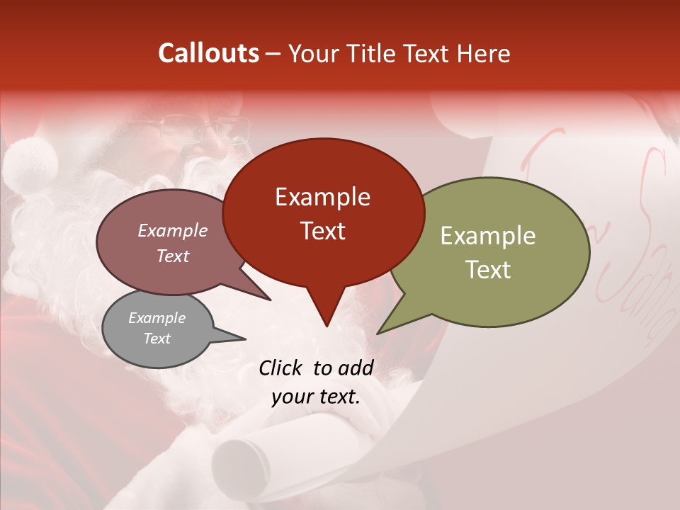 Celebration Person Claus PowerPoint Template