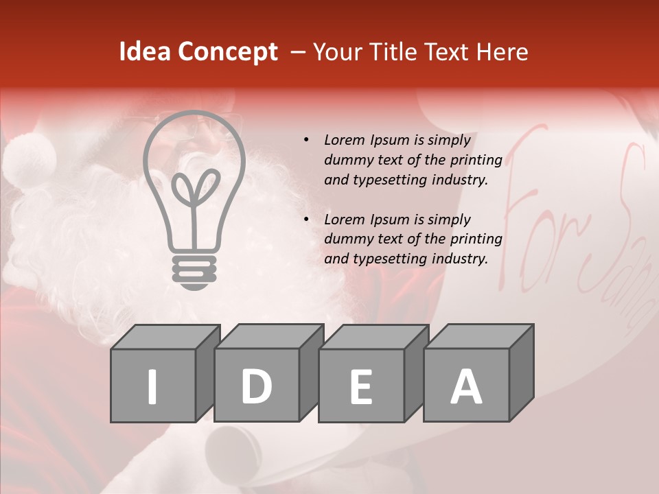 Celebration Person Claus PowerPoint Template