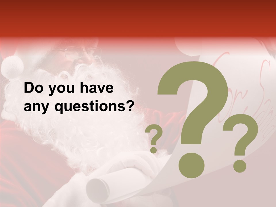 Celebration Person Claus PowerPoint Template